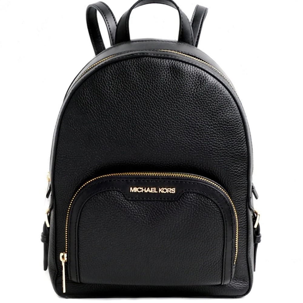 Michael Kors Jaycee Medium Pebbled Leather Backpack
Black /Golden Tone Hardware - Picture 10 of 12
